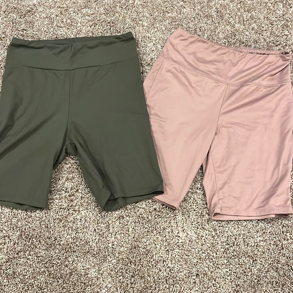 Women’s biker shorts! Size medium brands are eye candy and popular 21